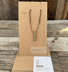 Tierra Tierra I Speak My Truth Stake Necklace Green