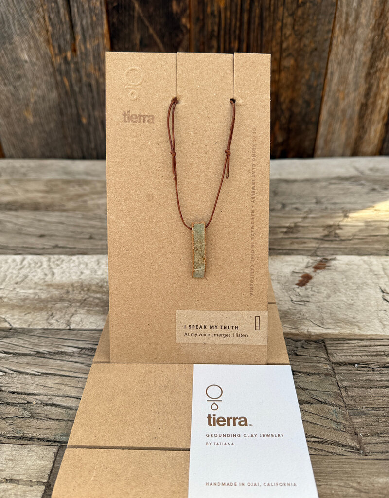 Tierra Tierra I Speak My Truth Stake Necklace Green