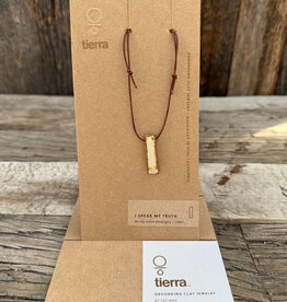 Tierra Tierra I Speak My Truth Stake Necklace Beige