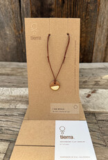 Tierra Tierra I am Whole Disk Necklace Beige