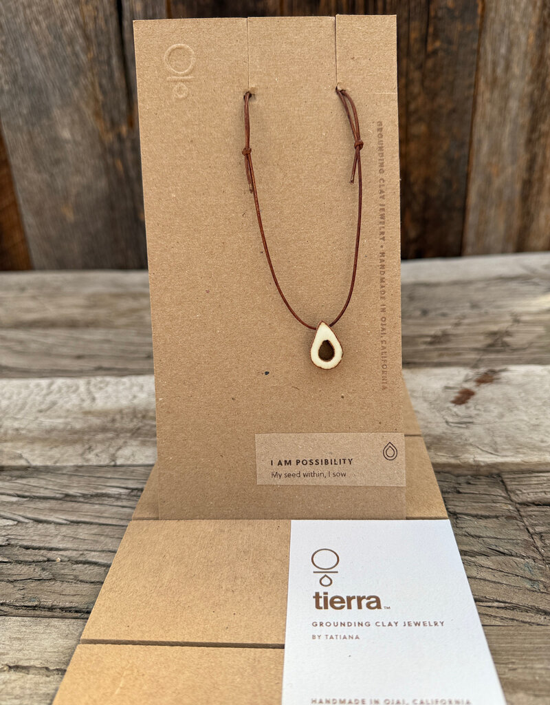 Tierra Tierra I Am Possibility Pendant Necklace White