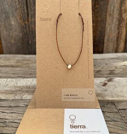 Tierra Tierra I Am Whole Pebble Necklace White