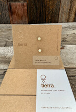 Tierra Tierra I Am Whole Stud Earring White