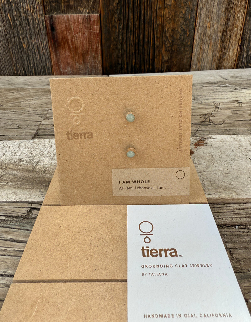 Tierra Tierra I Am Whole Stud Earring Green