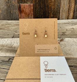 Tierra Tierra I Am Possibility Dangle Earring Beige