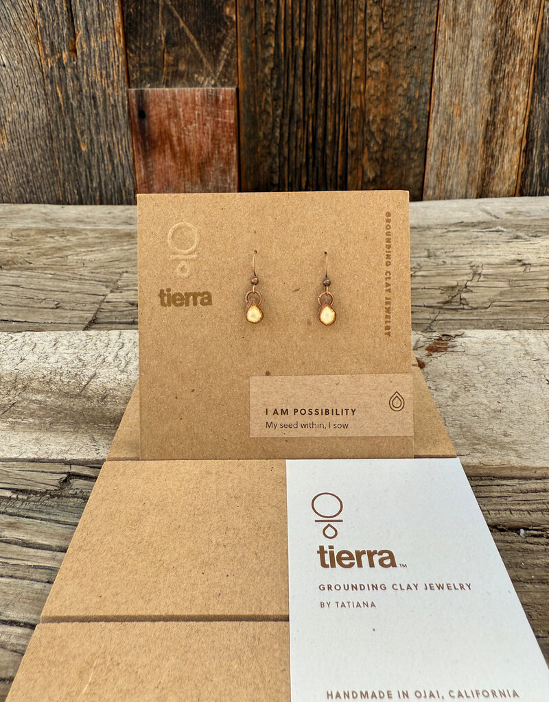 Tierra Tierra I Am Possibility Dangle Earring Beige