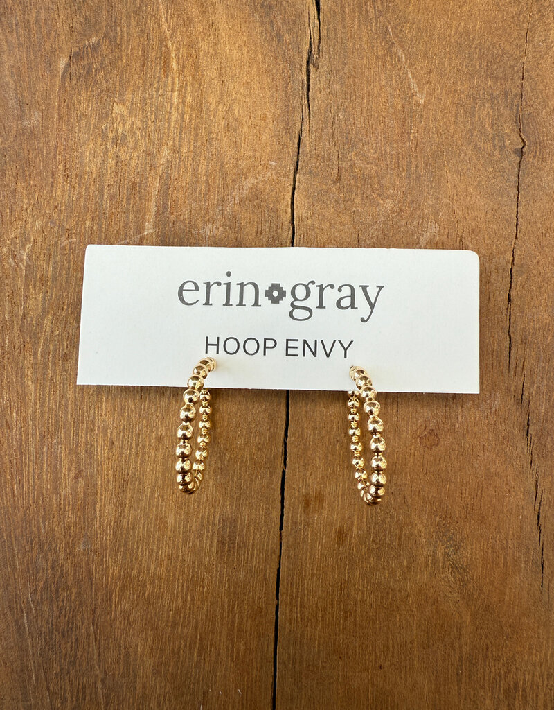 Erin Gray Erin Gray 18MM Beaded Hoop Earring GF