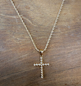 Joy Dravecky Joy Dravecky Vintage French Cross Necklace GP