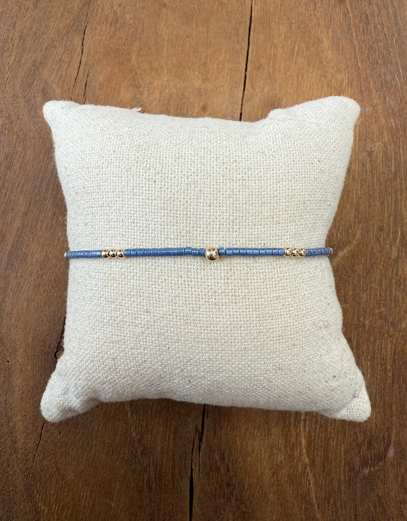 Erin Gray Erin Gray Newport 2mm Steel Blue GF Bracelet
