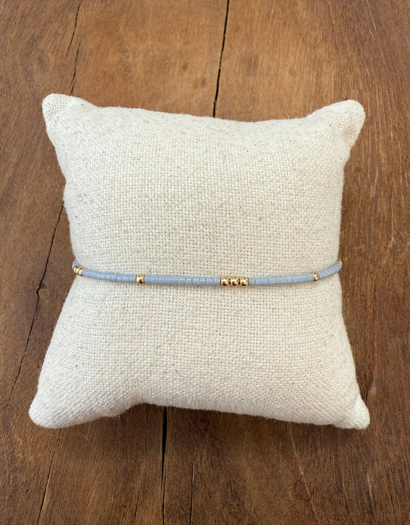 Erin Gray Erin Gray Newport 2mm Cloud Gray GF Bracelet