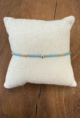 Erin Gray Erin Gray Newport 2mm Pale Turquoise GF Bracelet