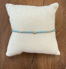 Erin Gray Erin Gray Newport 2mm Pale Turquoise GF Bracelet