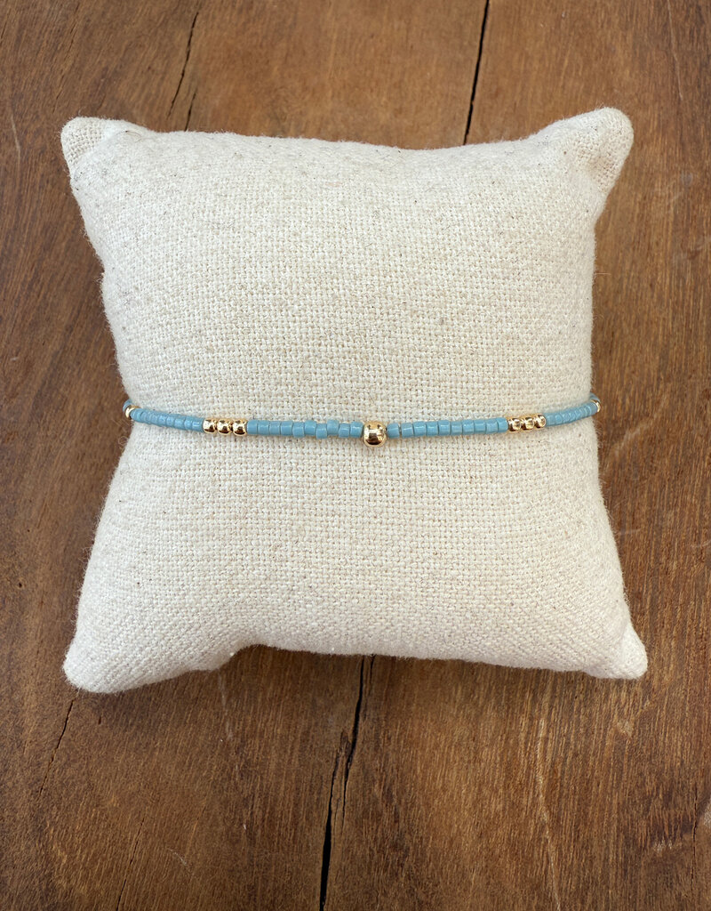 Erin Gray Erin Gray Newport 2mm Pale Turquoise GF Bracelet