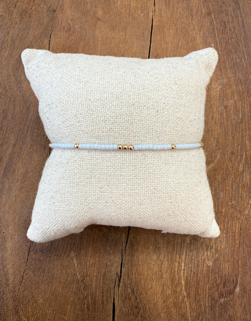 Erin Gray Erin Gray Newport 2mm Blue Gray GF Bracelet