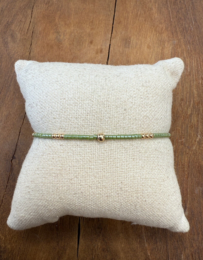 Erin Gray Erin Gray Newport 2mm Evergreen GF Bracelet