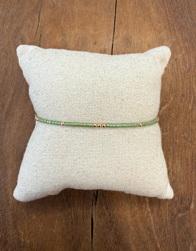 Erin Gray Erin Gray Newport 2mm Evergreen GF Bracelet