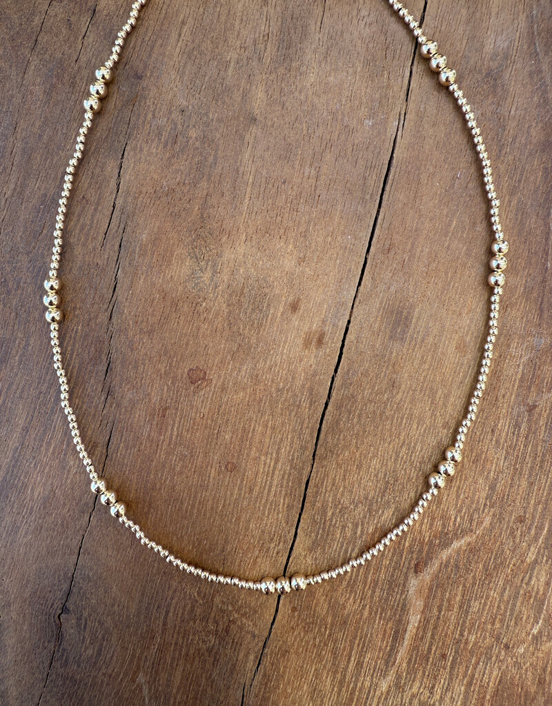 Erin Gray Erin Gray 2mm Beaded 14K GF Necklace 16"