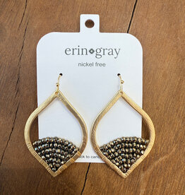 Erin Gray Erin Gray Stargaze Pyrite & Wrapped Beads Earrings