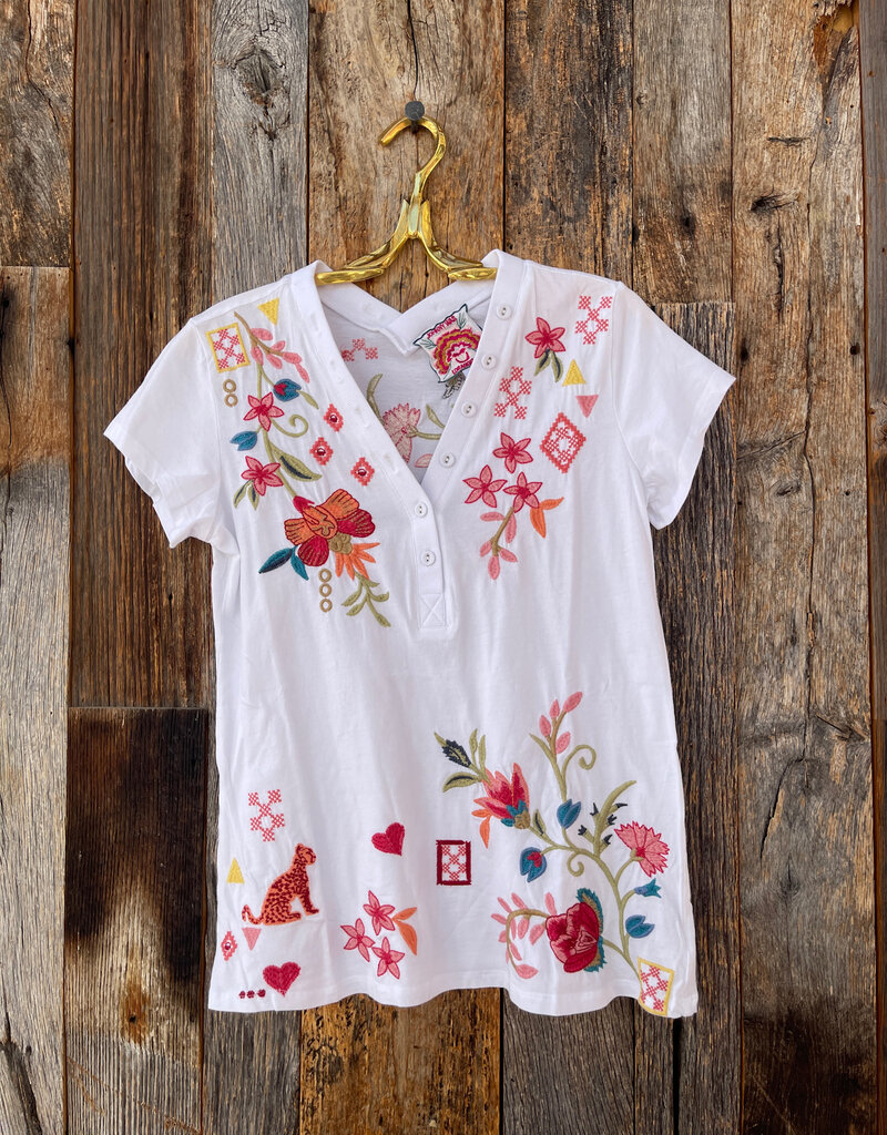 Johnny Was Johnny Was Button Neck Tee Georgia