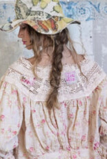 Magnolia Pearl Magnolia Pearl Crochet Yoke Keira Blouse Top 1566 Eden Rose