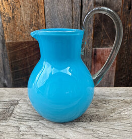 verve culture Verve Culture Handblown Glass Pitcher - Aqua