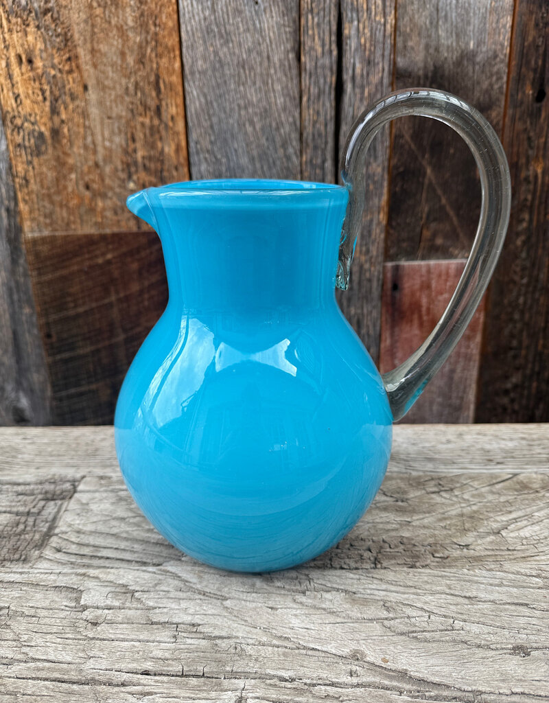 verve culture Verve Culture Handblown Glass Pitcher - Aqua