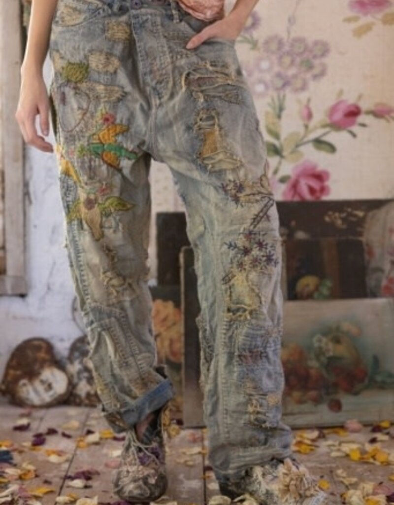 Magnolia Pearl Magnolia Pearl Belle Le Vie Miner Denims Pants 848 Faded Indigo*