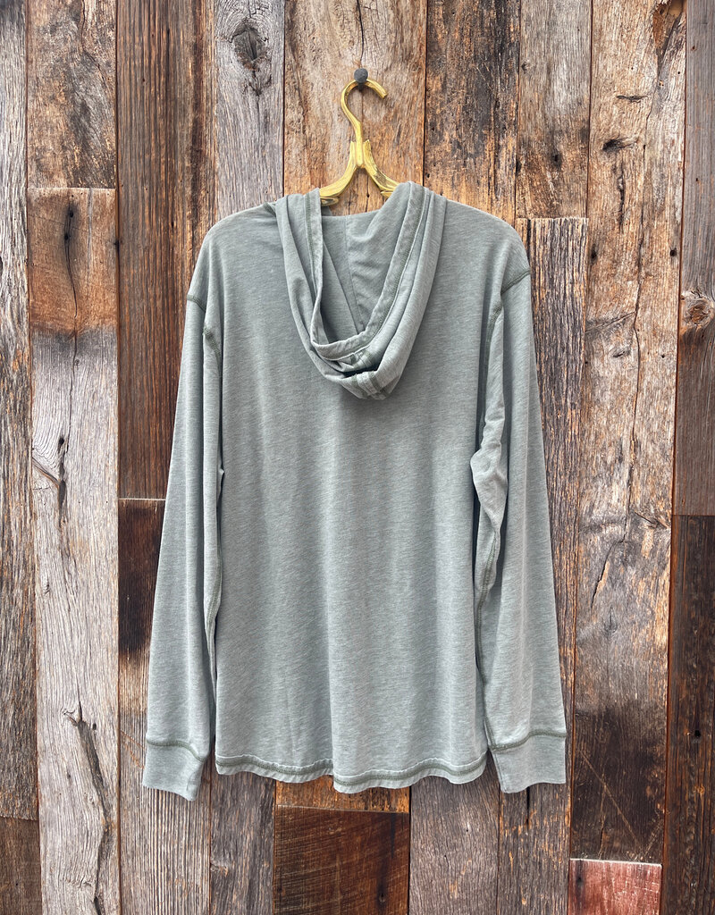 True Grit True Grit Bowery Burnouts S/S Slit Hoodie Green