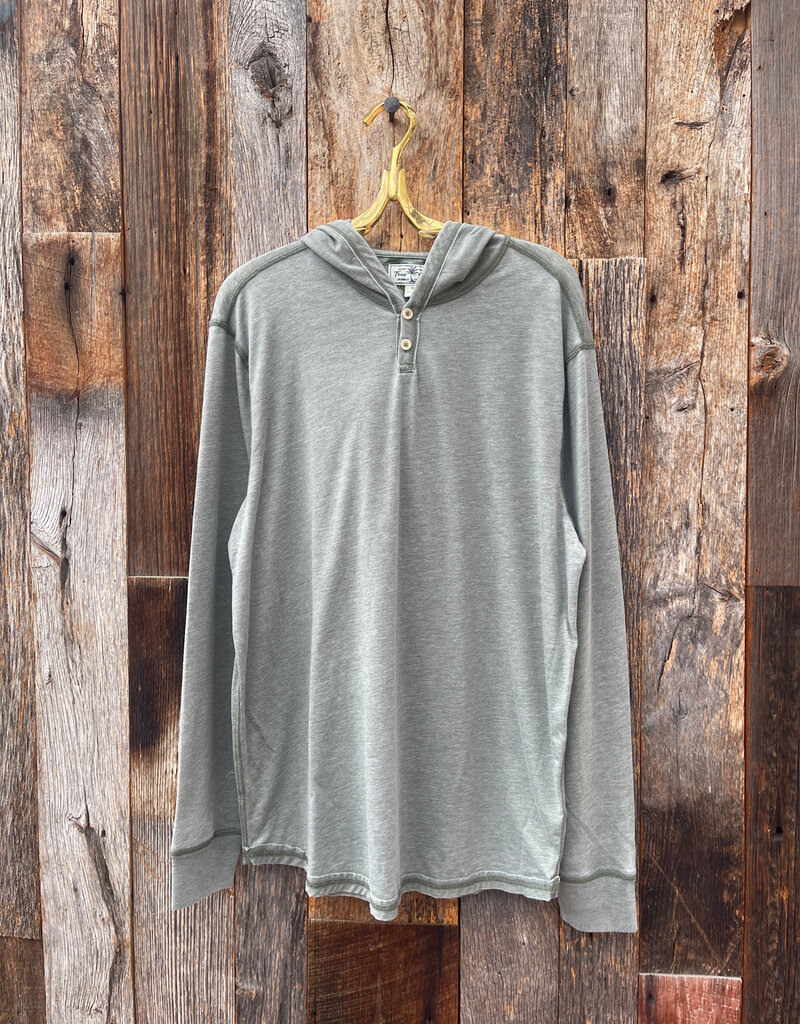 True Grit True Grit Bowery Burnouts S/S Slit Hoodie Green