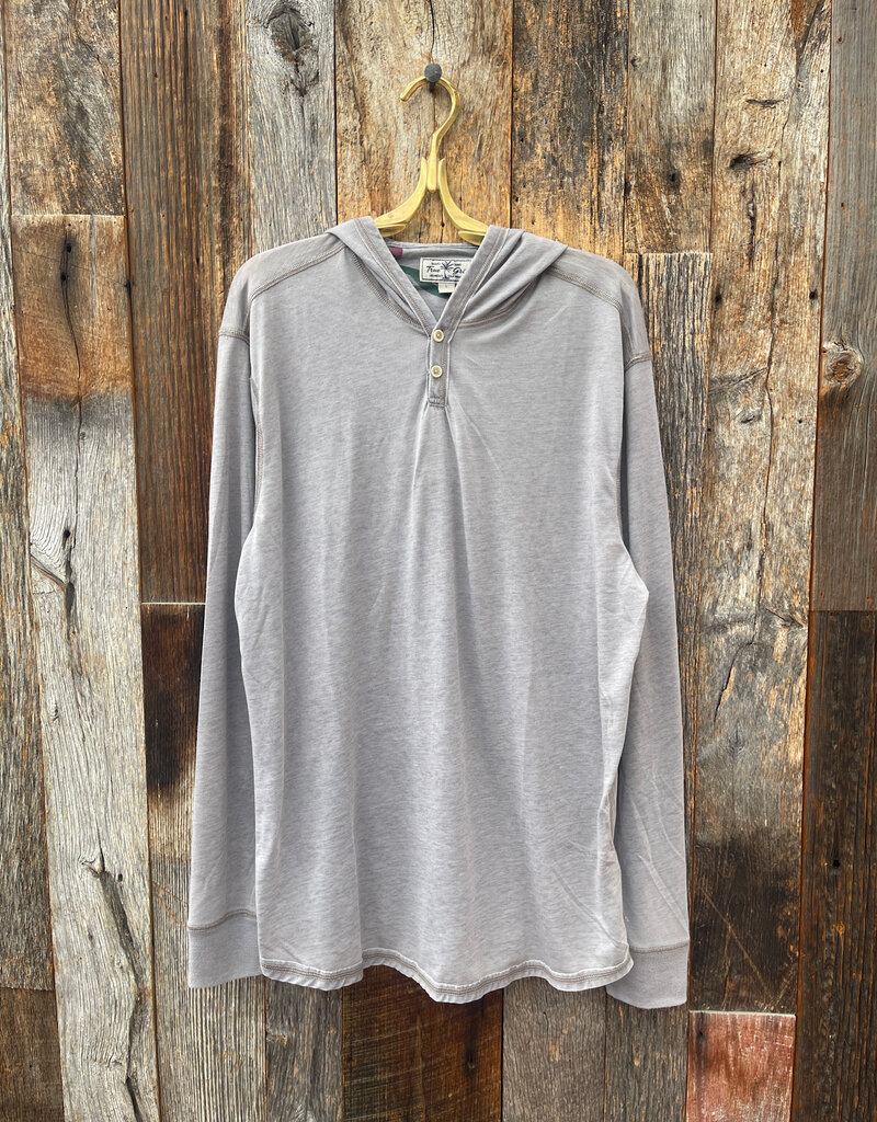 True Grit True Grit Bowery Burnouts S/S Slit Hoodie Coal