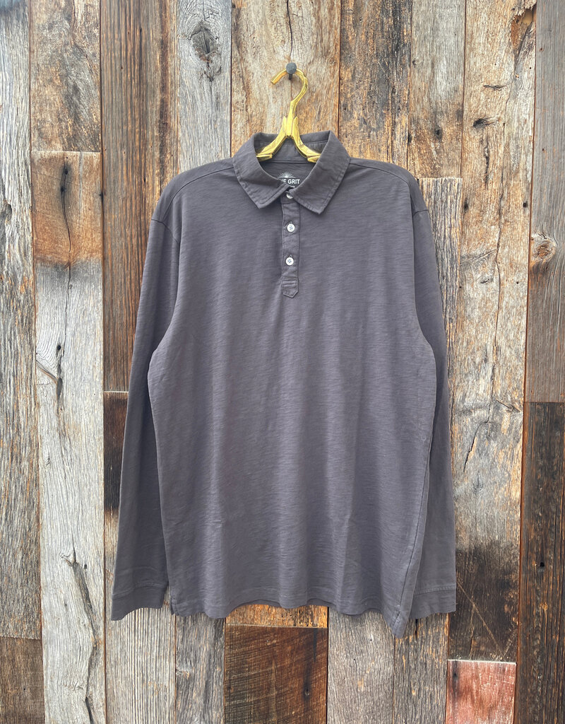 True Grit True Grit Heritage Slub W/ L/S Polo Carbon