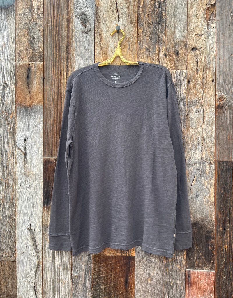 True Grit True Grit Sun Washed L/S Crew Carbon