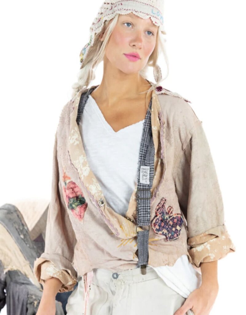 Magnolia Pearl Magnolia Pearl Leather Leni Cropped Jacket 725 Blessed Mother