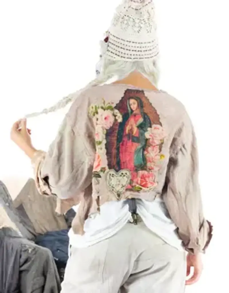 Magnolia Pearl Magnolia Pearl Leather Leni Cropped Jacket 725 Blessed Mother
