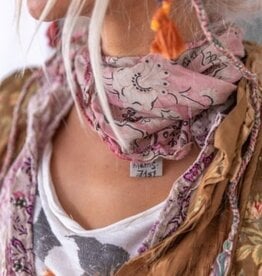 Magnolia Pearl Magnolia Pearl Eyelet Theodora Handkerchief Scarf 210 Sweet Sixteen