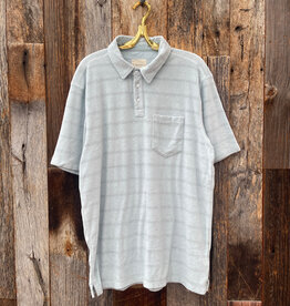 True Grit True Grit Cabana Terry Stripe S/S Polo Blue