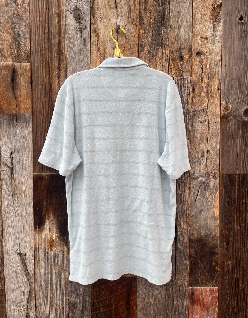 True Grit True Grit Cabana Terry Stripe S/S Polo Blue