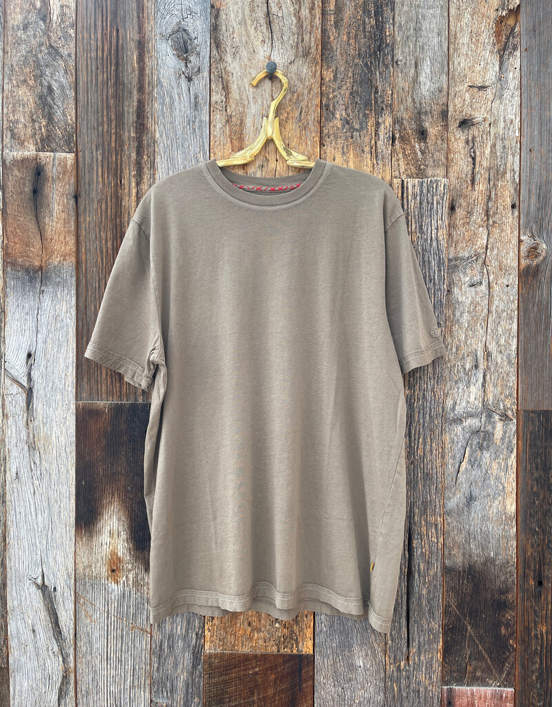 True Grit True Grit Secret Wash S/S Crew Neck Tobacco