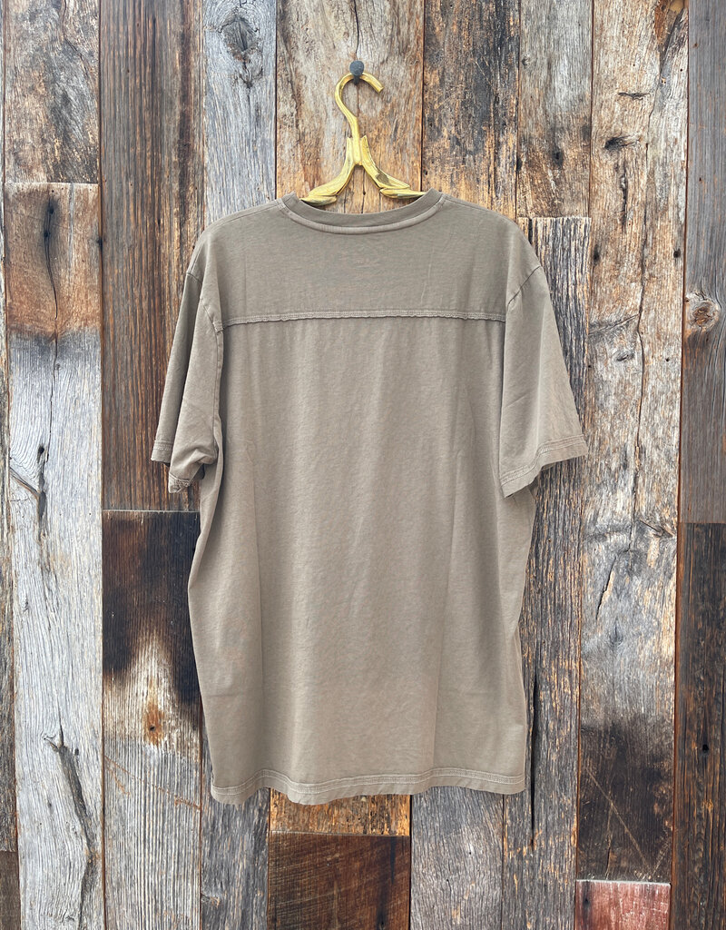 True Grit True Grit Secret Wash S/S Crew Neck Tobacco