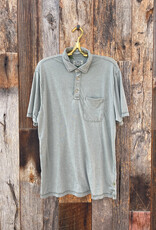 True Grit True Grit Bowery Burnouts S/S Polo Granite Green