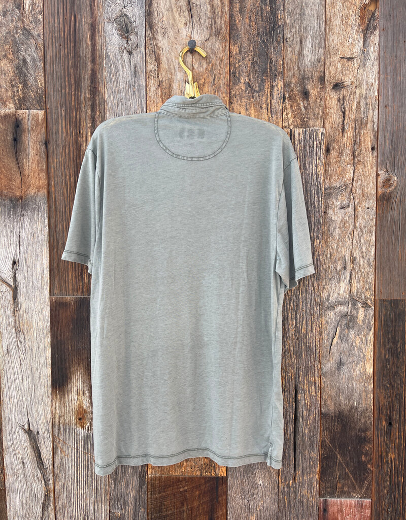 True Grit True Grit Bowery Burnouts S/S Polo Granite Green