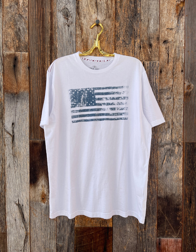 True Grit True Grit Vintage Screen S/S Crew White
