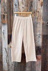 It Is Well Organic Poplin Cropped Pant Beige