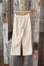 It Is Well Organic Poplin Cropped Pant Beige