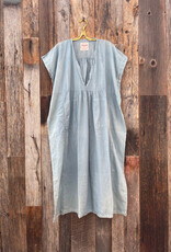 Auntie Oti Auntie Oti Light Indigo Long V Dress