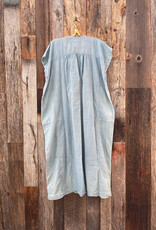 Auntie Oti Auntie Oti Light Indigo Long V Dress