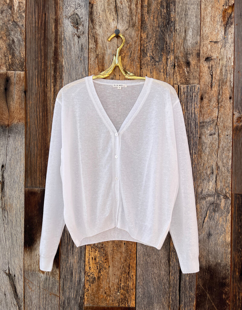 It Is Well Lightweight Cardigan Salt