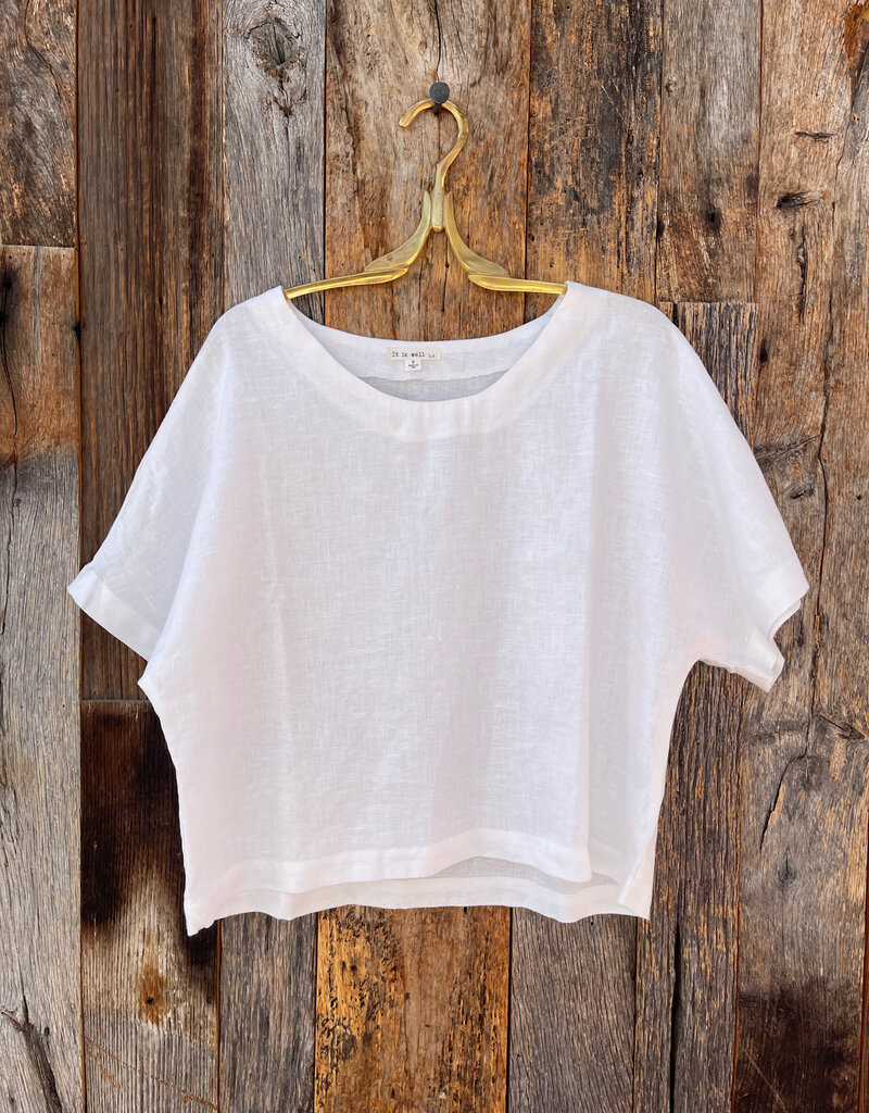It Is Well S/S Linen Top Salt