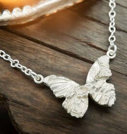 Ashton Handcrafted Jewelry Ashton Skipper SS Butterfly Necklace