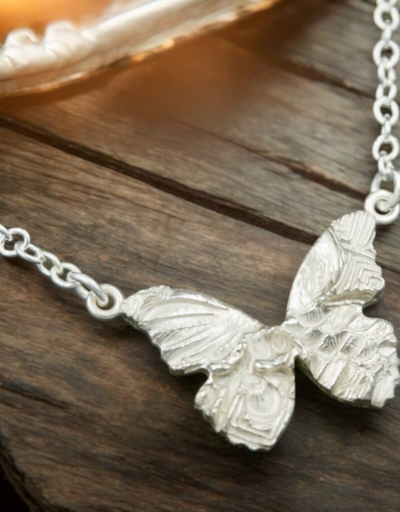Ashton Handcrafted Jewelry Ashton Skipper SS Butterfly Necklace